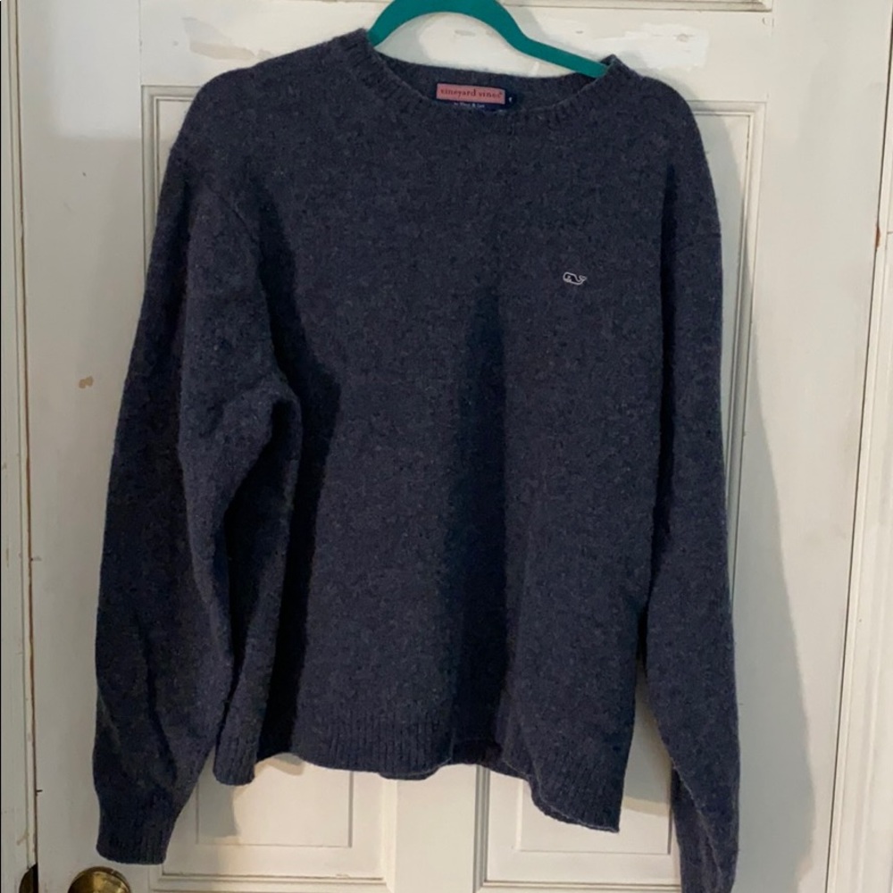 Blue wool vineyard vines sweater